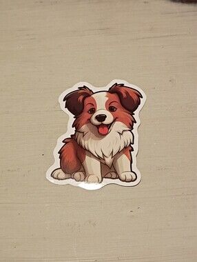 10/$10 Stickers Decal - Border Collie Puppy Kawaii Animal Sticker - Brand New